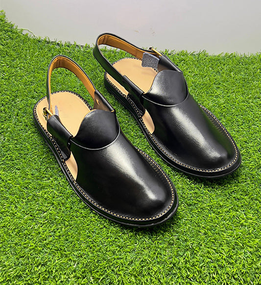 06 Baibars Jeans Chappal ( Black )